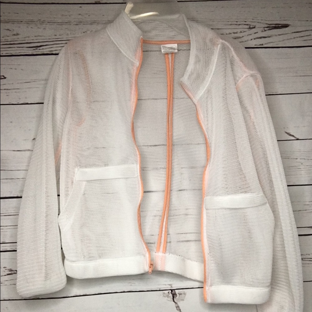 Fish net see through jacket